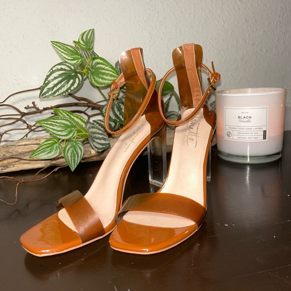 Nanette Lepore/ Brown Nude Cute Heel/ 8.5/ Worn Once / Great Condition